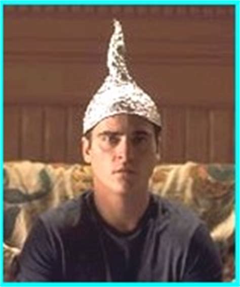 joaquin phoenix tin foil hat|aluminum hats aliens.